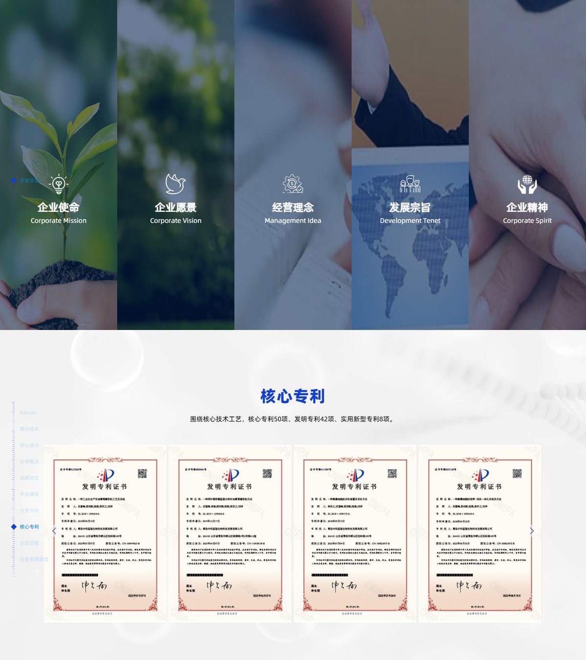 中科蓝智官网 页面展示 3