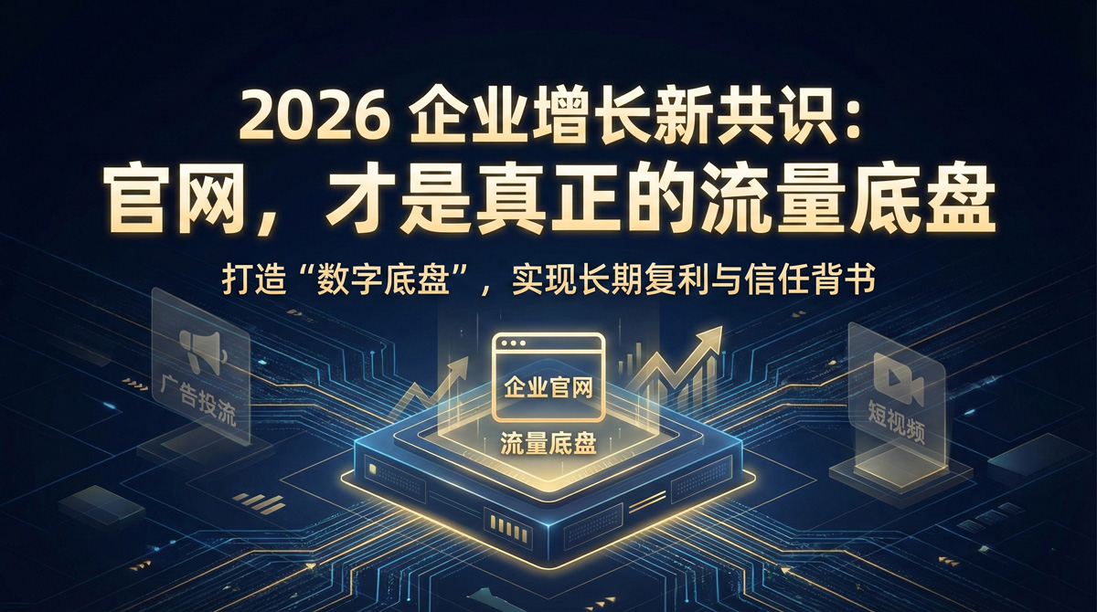 2026 企业增长新共识：官网，才是真正的流量底盘