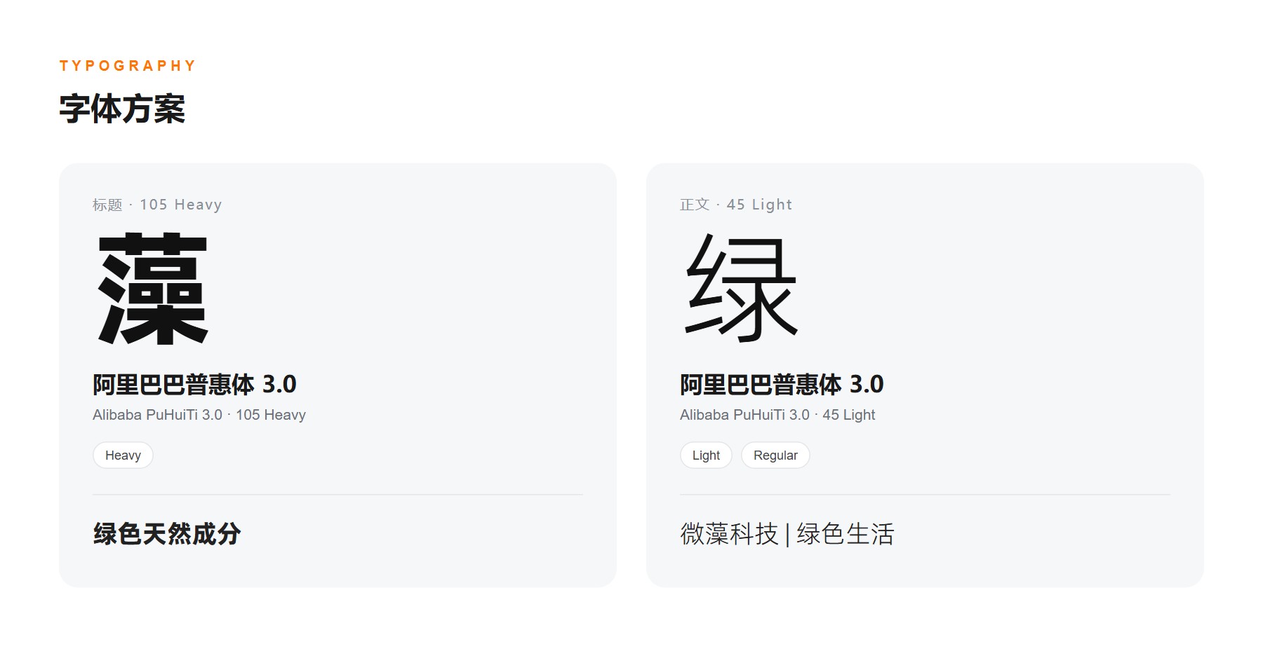 中科蓝智官网 字体方案