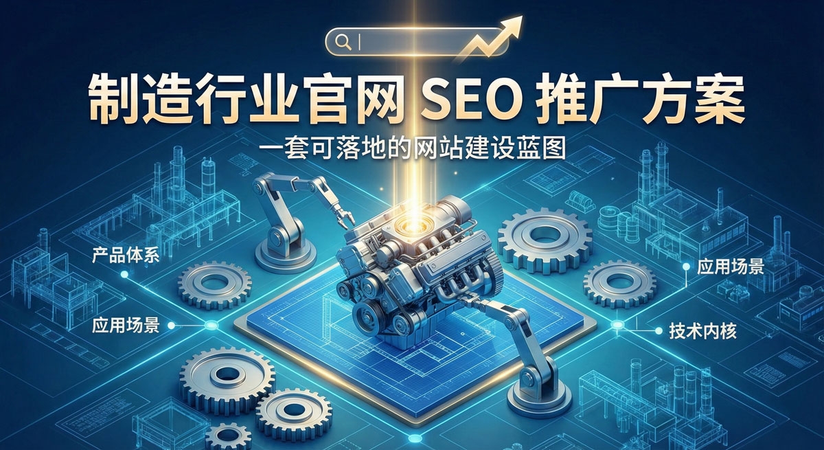 制造行业官网 SEO 推广怎么做？一套可落地的网站建设方案