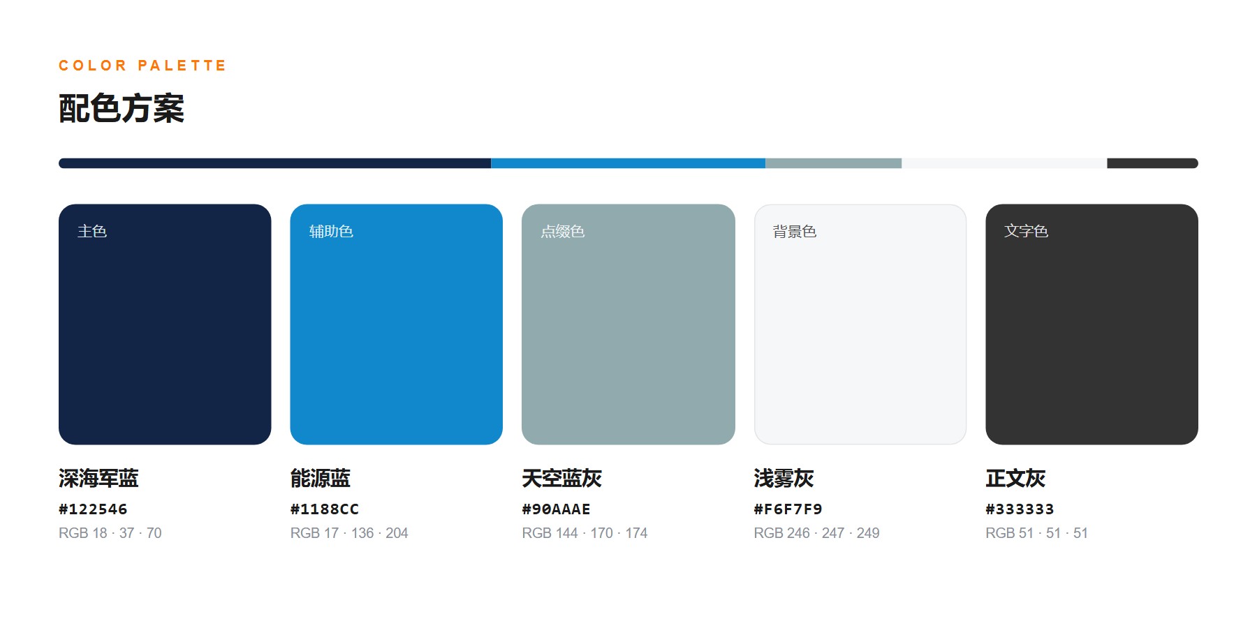 光联聚能光储智慧能源官网 配色方案