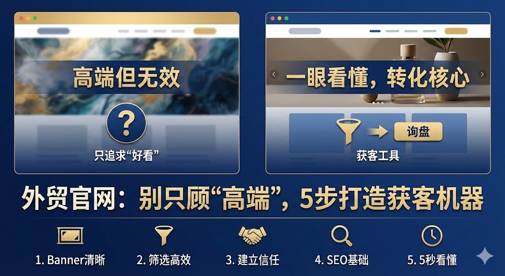 外贸网站网页设计分享：一个真正有询盘能力的官网是怎么做出来的