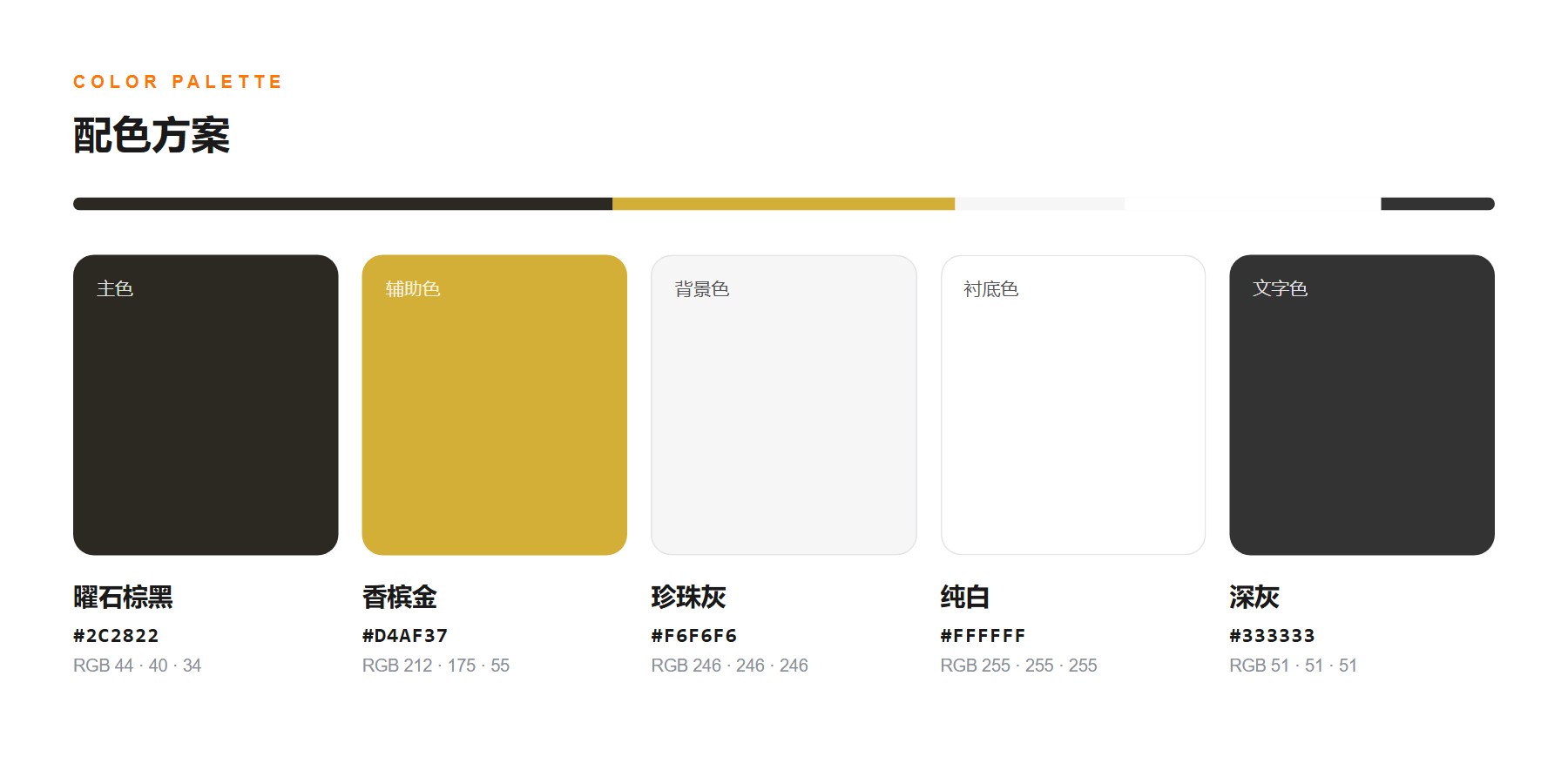 Wanghong 灯饰配件外贸官网 配色方案